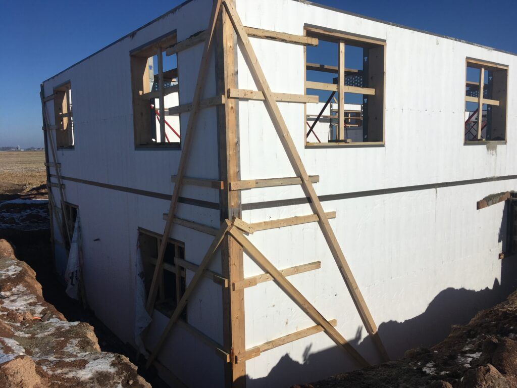 A two-storey B3X structure above grade